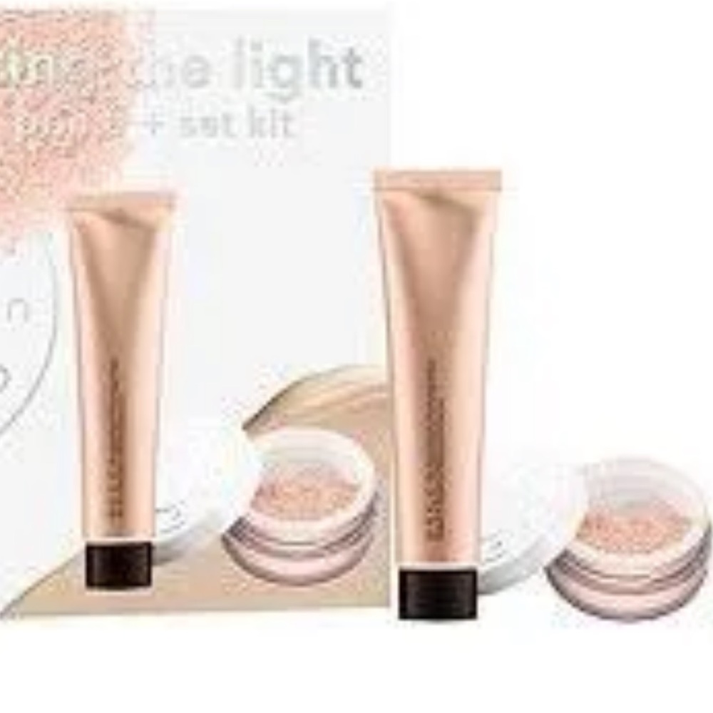 BECCA Cosmetics 2p Bring The Light Prime + Set Kit Sealed NIB